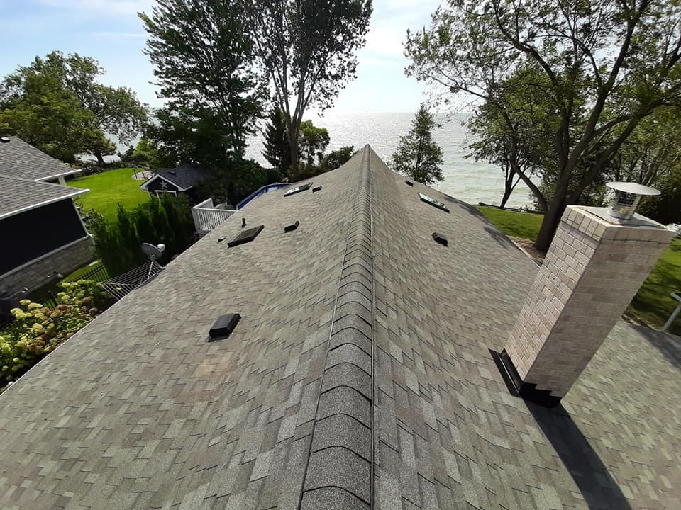 Roofing Job Renovation along Lake Erie in Essex County, Ontario